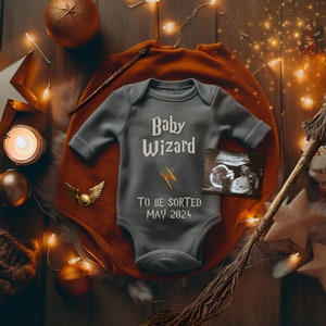 Wizard Digital Pregnancy Announcement, Magical Baby Announcement, Social Media Reveal,  Little Wizard Baby on the Way, Harry