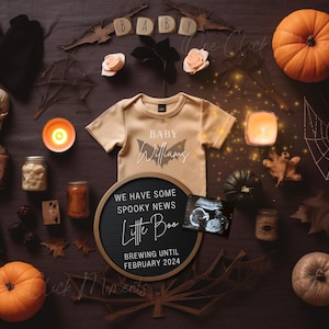 Gothic Pregnancy Announcement, Digital Goth Baby Reveal, Halloween Social Media Birth Reveal, Spooky News, Editable Template Witchy Pagan