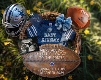 Dallas Football Pregnancy Announcement, Digital Football Girl Baby
