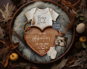 Adventure Pregnancy Announcement Digital, Hunting Baby Announcment, Editable Template, Social Media Reveal, Outdoorsy Baby Reveal, Instagram