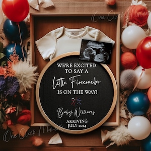 fourth of july pregnancy announcement