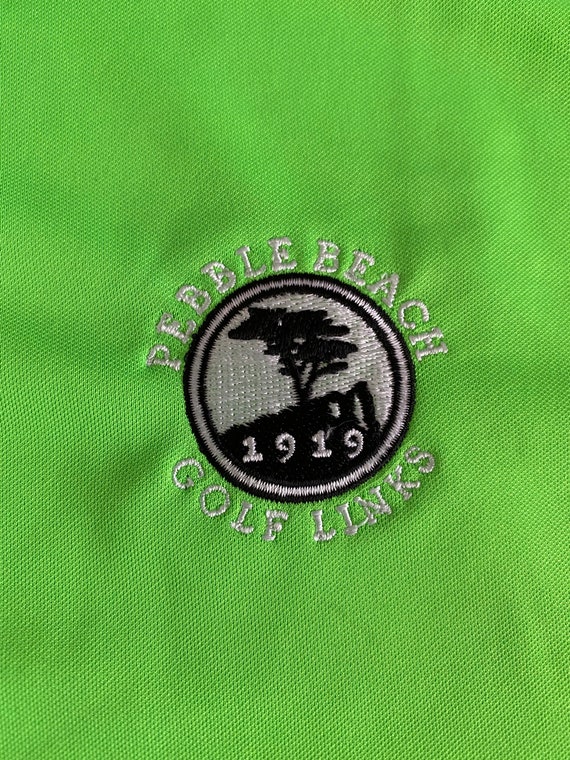 Nike Bright Green Pebble Beach Golf Polo View 3