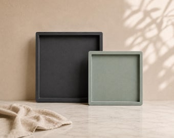 Square Concrete Tray: Modern Minimalist Home Decor