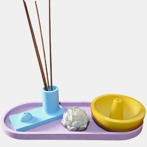 Handmade Concrete Incense Burner: Modern Minimalist Home Decor image 9
