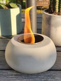 Fire Pit -  Table Top Fire Pit - Fire Bowl - Outdoors - Concrete - Modern Design - Elegant Housewarming Gift