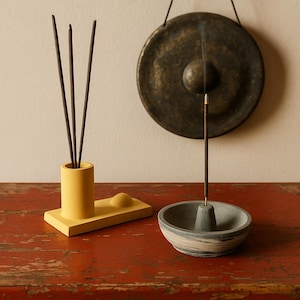Incense Burner - Concrete - Modern House Design - Cement Products - Incense Holder - Home Decor - Minimalist - Aromatherapy - Handmade Goods