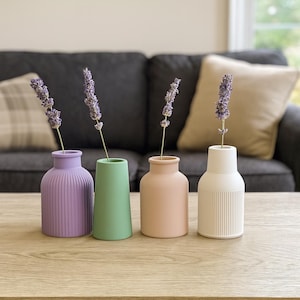 Small Bud Vase - Home Decor - Wedding Decor and Baby Shower - Affordable Tablescape - Farmhouse Look - Concrete and Cement Decorations