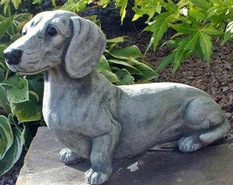 Details about   Nordic Painting Graffiti Dachshund Dog Sculpture Figurine Art Animal Statue 