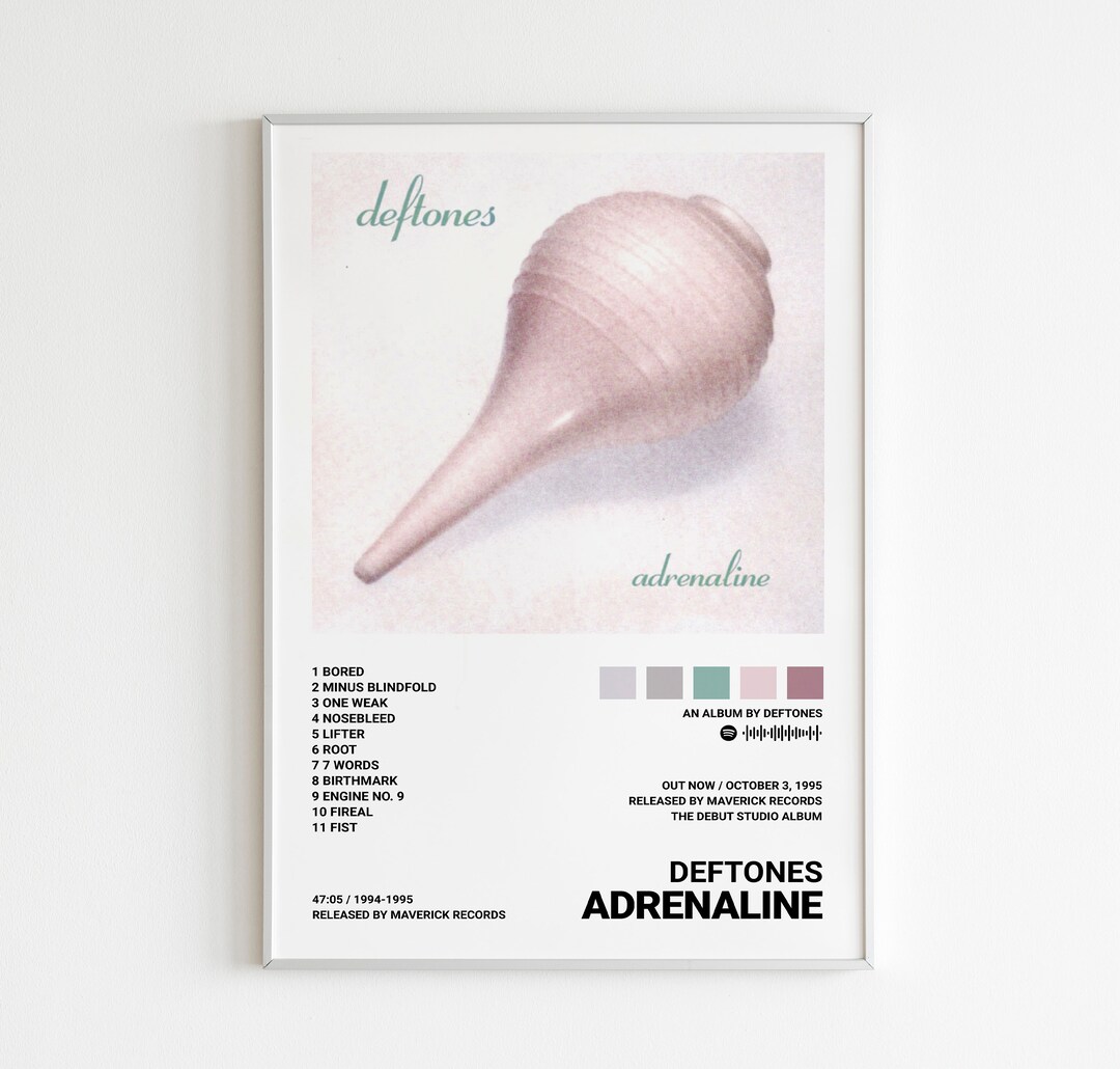 Deftones Posters / Adrenaline Poster Album Cover Poster Etsy