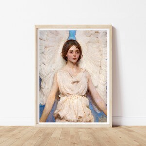 Vintage Angel Print, Wall Art, Nursery Art, Living Room Decor, Digital Art, Baby Gift, Office Art, Farmhouse Decor, Gift For Mom,
