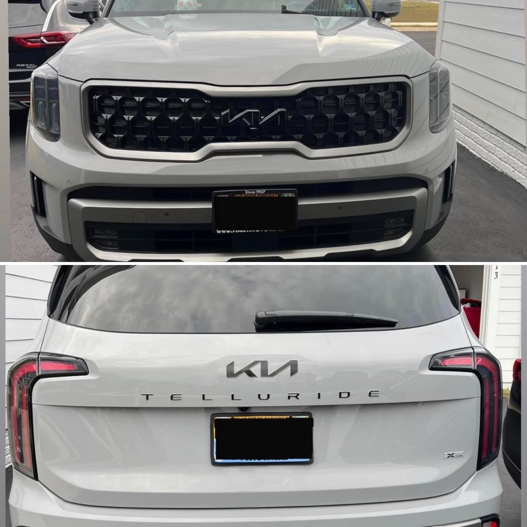 2023 2024 KIA Telluride Emblem Vinyl Overlay Package Etsy