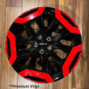 Rim Single Color Vinyl Overlay Kit Fits 2023+ KIA Telluride S & EX