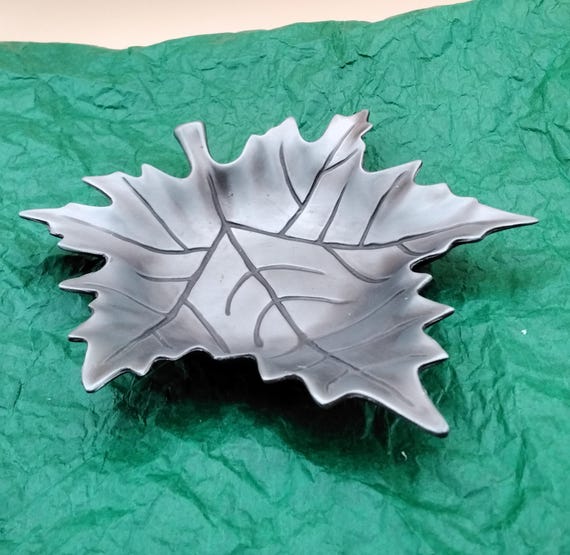 Pewter Maple Leaf Candy/Trinket Dish