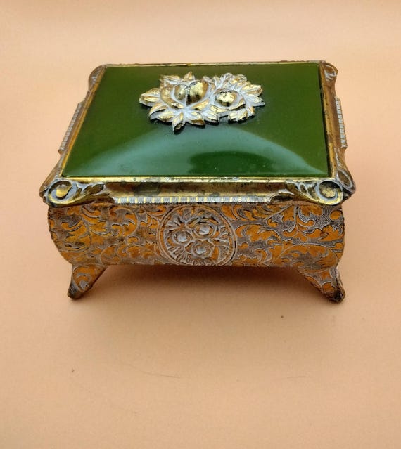 Floral Jewelry/Trinket Box Styled by Mere