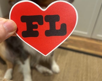 I love FL Florida sticker