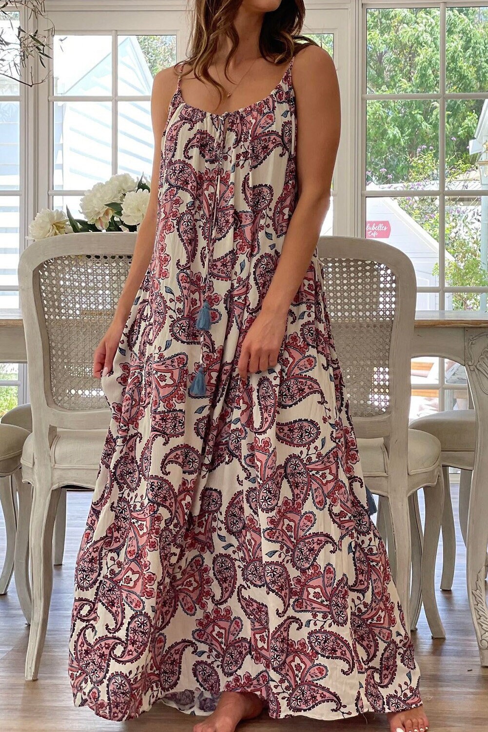 Spaghetti Strap Maxi Etsy
