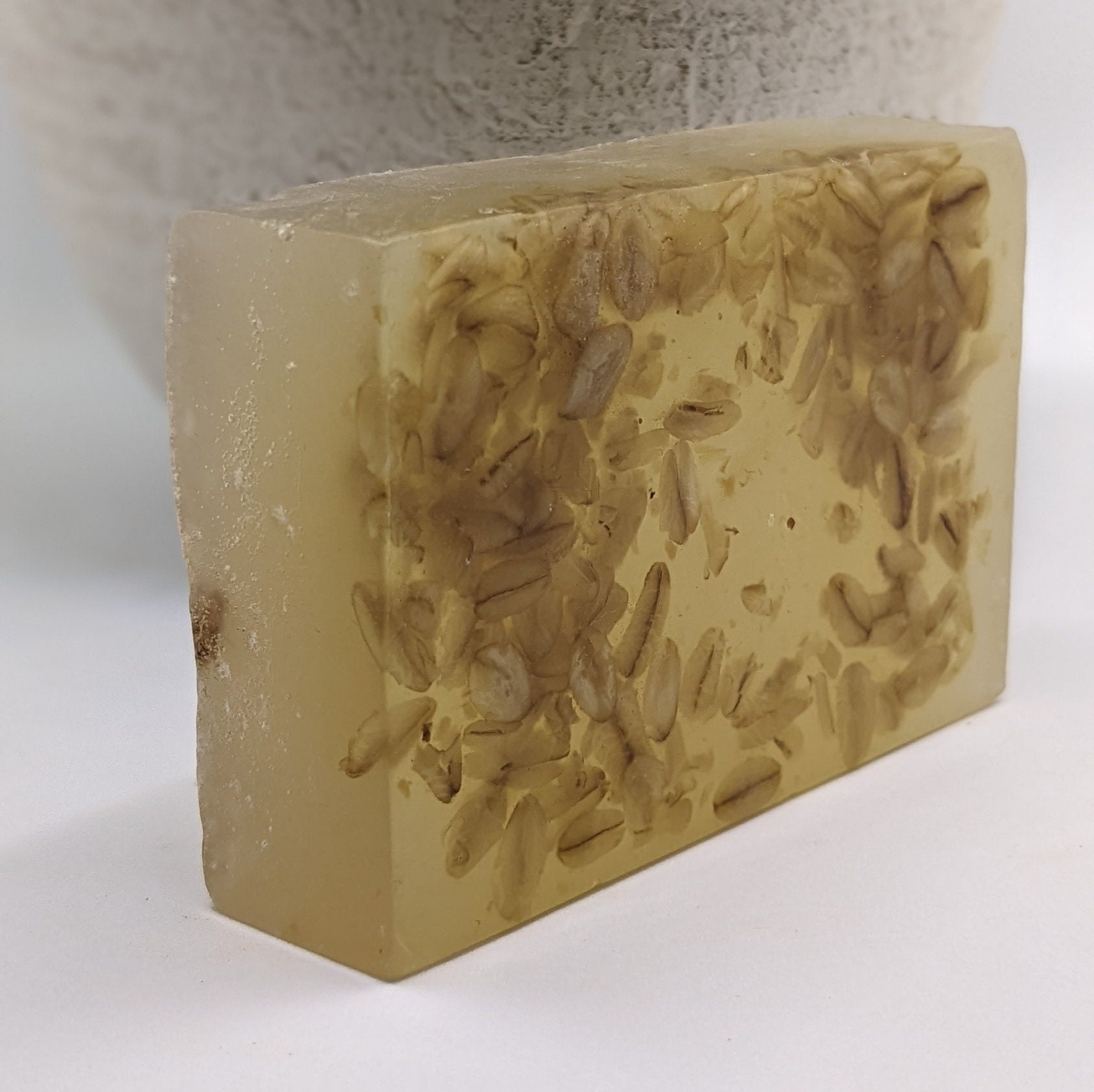 Oatmeal and Aloe Vera Organic Soap Bar for Sensitive Skin Only Natural