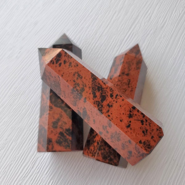 Mahogany Obsidian Tower Red Obsidian Healing Crystal Gifts