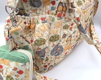 Babes in the Woods Diaper Bag with “Paci-Bag" handmade by this Cranky Old Crow nested in the Appalachian Mountains.