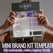 Brand Kit Template | Mini Style Guide Template | Premade Branding Kit ...