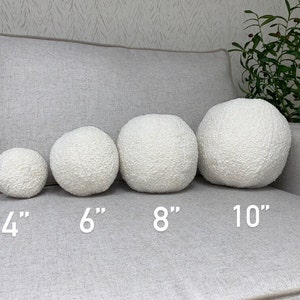 Bouclé Ball Cushions