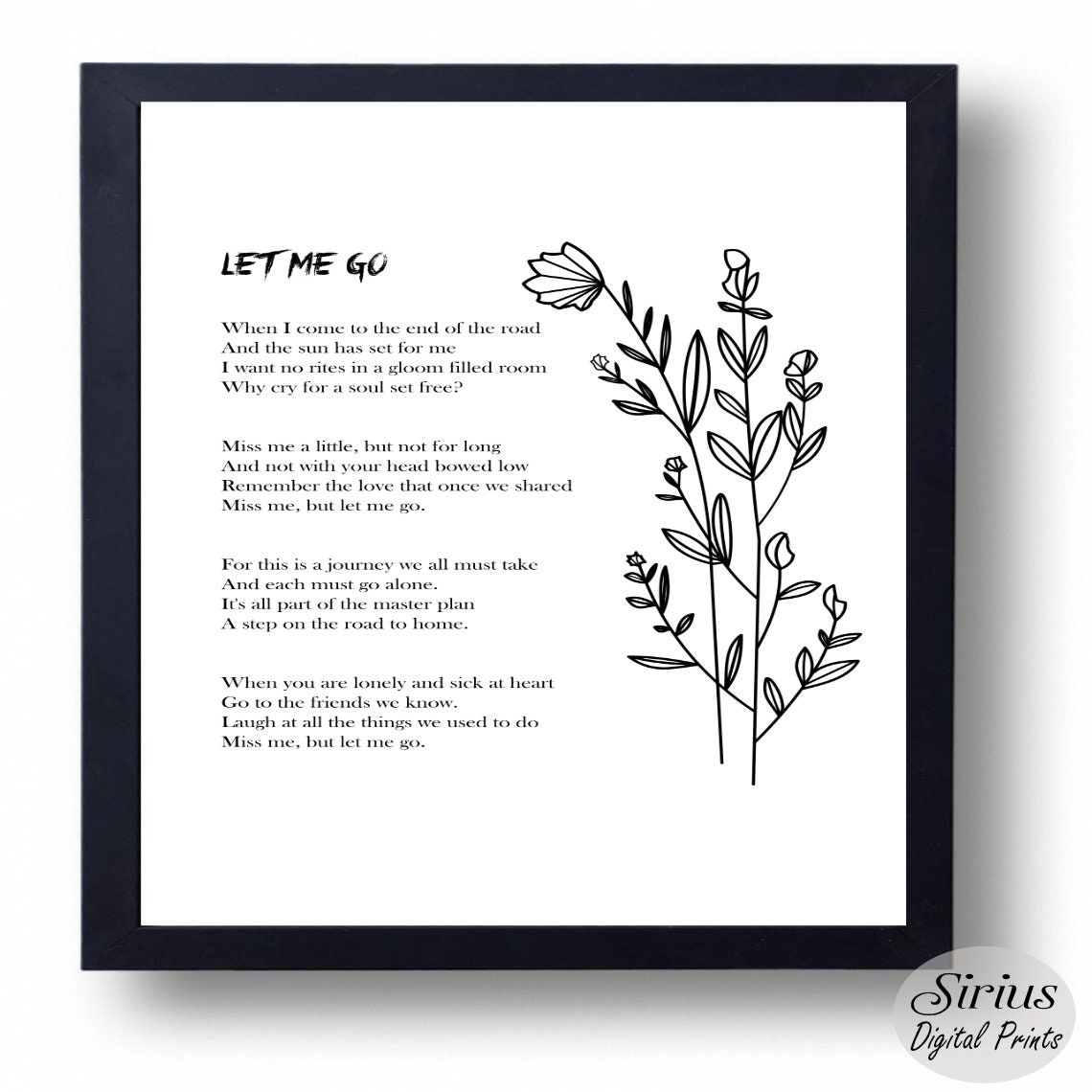 Miss me but let me go by christina rossetti poem strength funeral