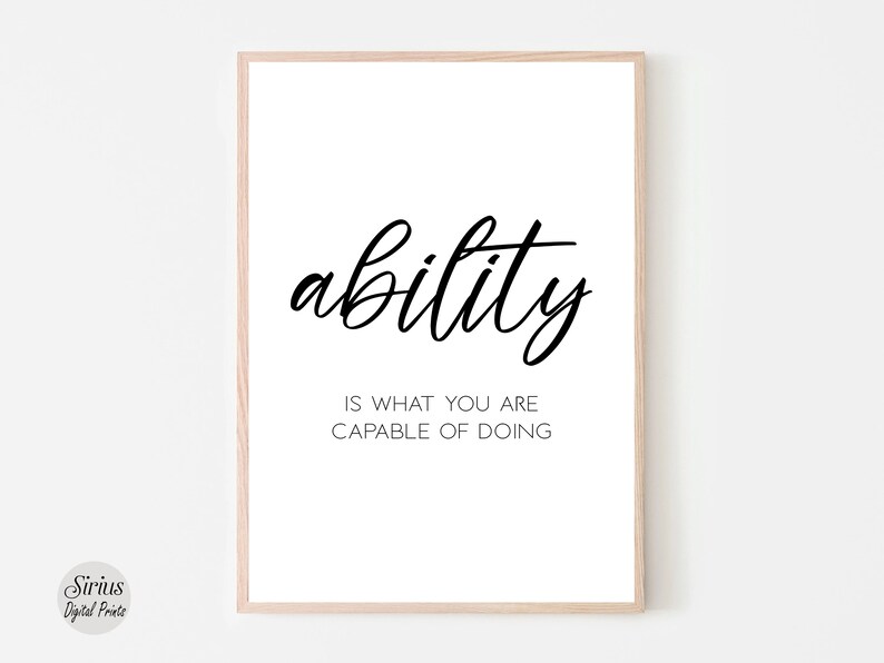 Inspirational Workplace Art, Motivational Office Wall Art, Minimalist Office Wall Art Set, Success Printable Quotes,Modern Home Office Decor