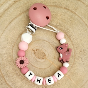 Personalized pacifier clip