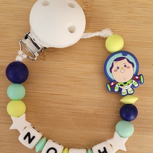 Personalized Toy Story pacifier clip