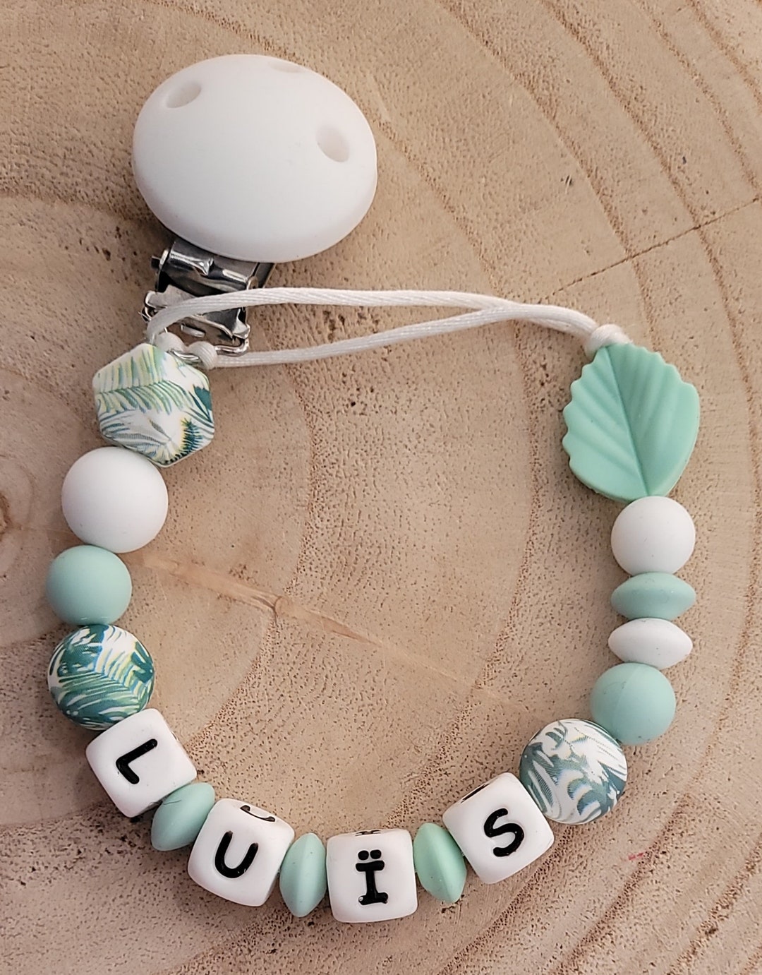 Attache Tétine Personnalisée Avec Prénom, Attache Tétine Bébé