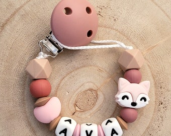 Personalized pacifier clip