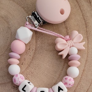 Personalized pacifier clip