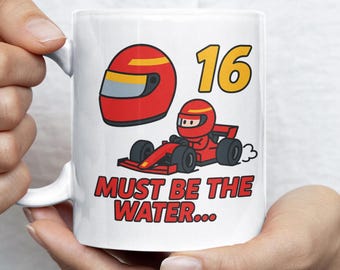 Charles Leclerc F1 Mug – Funny "Must Be the Water" Ferrari Gift