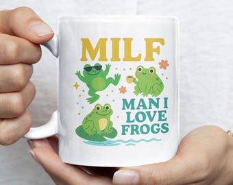 Rolig grodmugg – "MILF Man I Love Grodor" Kaffekopp