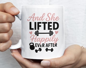 Funny gym mug for women, fitness coffee cup, workout gift for her, gym lover gift, weight lifting mug, Christmas gift fitness enthusiasts