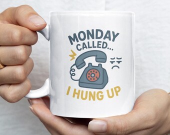 Lustige Montag Tasse | Mürrischer Büro Humor, Mitarbeiter Geschenk