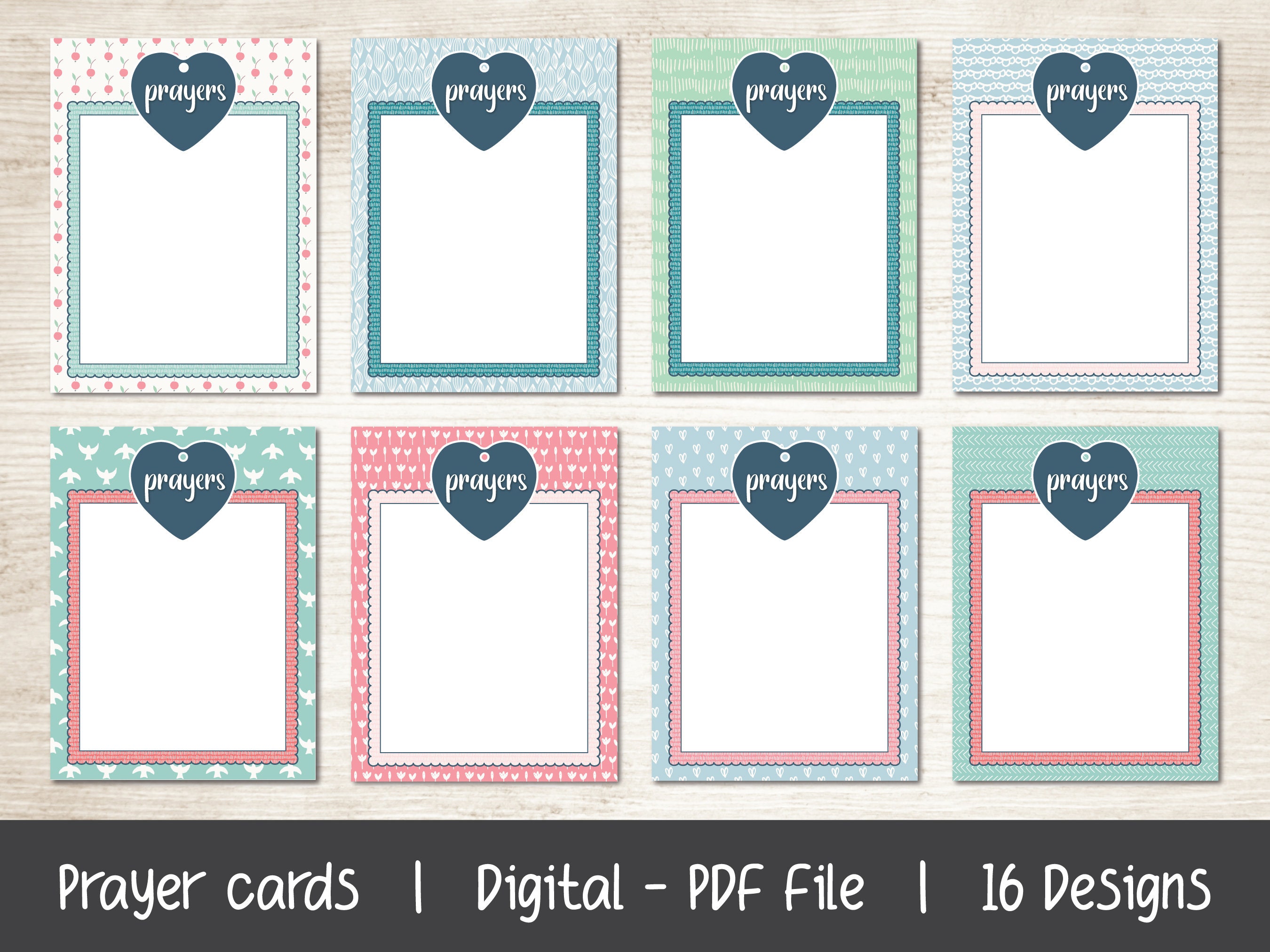 Prayer Cards Printable, Blank Prayer Cards, Prayer Warriors, Daily ...