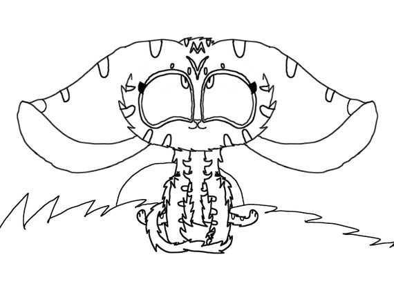 kid s coloring page cute cartoon cat coloring sheet art etsy