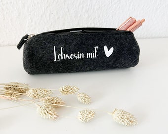 Personalized gift teacher | Felt case | pencil case | Gift idea for educator