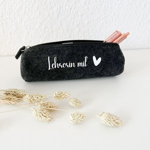 Personalisiertes Geschenk Lehrerin | Etui aus Filz  | Federmäppchen  | Geschenkidee Erzieherin