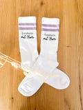 Socks for educators with heart | personalized | tennis socks | personalized socks | gift idea | personalized text | farewell