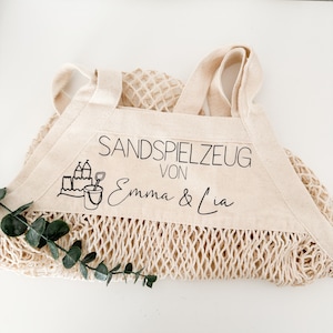 Sand toy bag | Personalized sand toy bag | Mesh bag | Mesh bag for sand toys | Playground bag for children