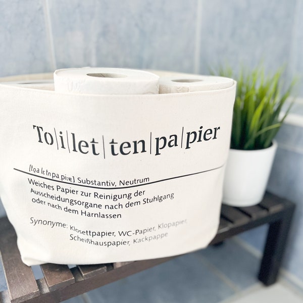 Toilettenpapier Aufbewahrung Klopapier Utensilo, Gästebad, Badezimmer