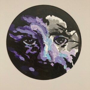 Michael Jackson Scream Album Cover Painted On Record