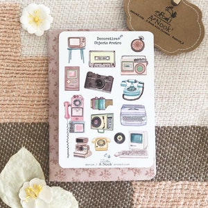 Retro Decorative Objects Sticker Journal stickers Planner stickers Scrapbooking stickers