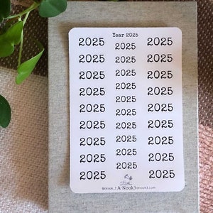 Autocollants de l'année 2025 2026 Autocollants pour agenda Autocollants pour carnet de notes