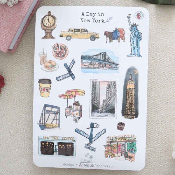 New York Sticker Etsy