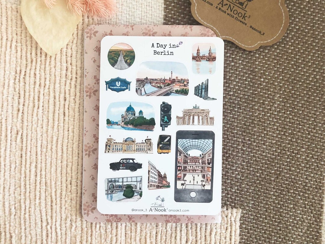 Berlin Stickers for Travel Journal Stickers for Travel Planner Berlin ...
