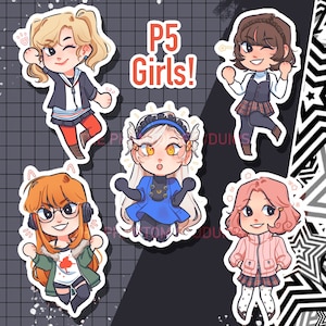 Persona 5 Phantom Thieves Girls Stickers | Vinyl | Decals | Stationery
