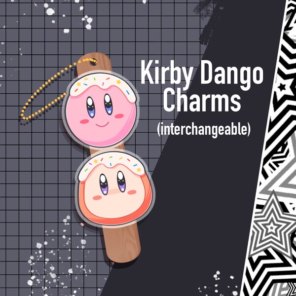 Kirby Waddle Dee Dango Charms | Acrylic | Keychains